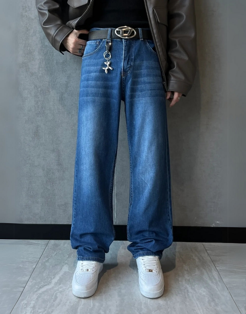 Men's Baggy Wash blue Jeans