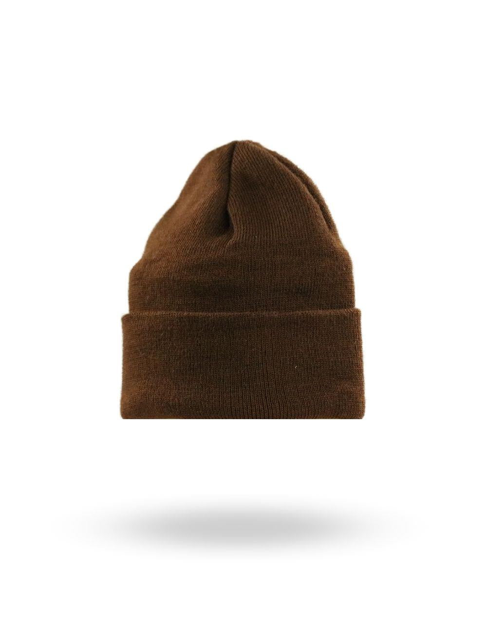 Basic Folded Daily Beret Brown