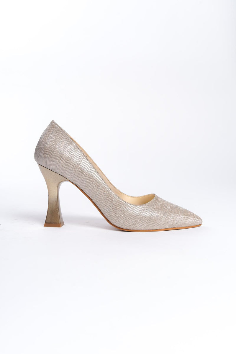 Women's Gold Skin Painted Heel Casual Shoes - STREETMODE ™