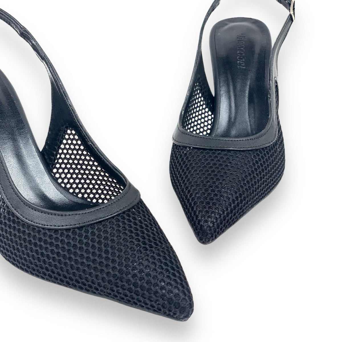 Women's Yabv Black Mesh Detailed Summer Shoes Sandals 7 cm - STREETMODE ™