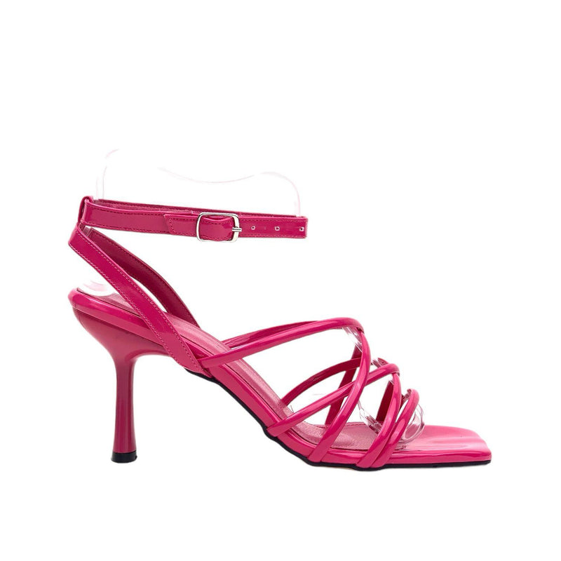 Women's Zard Fuchsia Thin Heel Lacing Shoes - STREETMODE ™