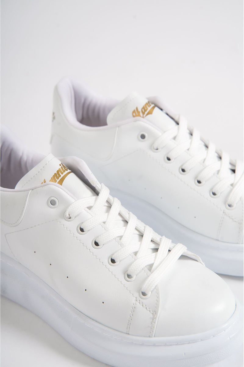 Men's Castor White Sneaker Shoes - STREET MODE ™