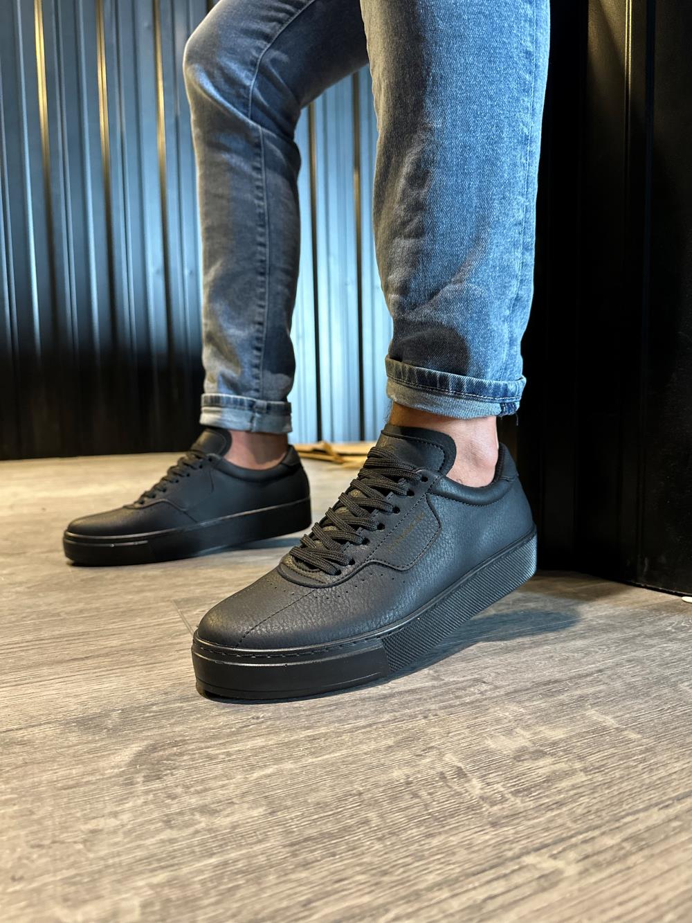 Casual Sneaker Men's Shoes 060 Black - STREETMODE ™
