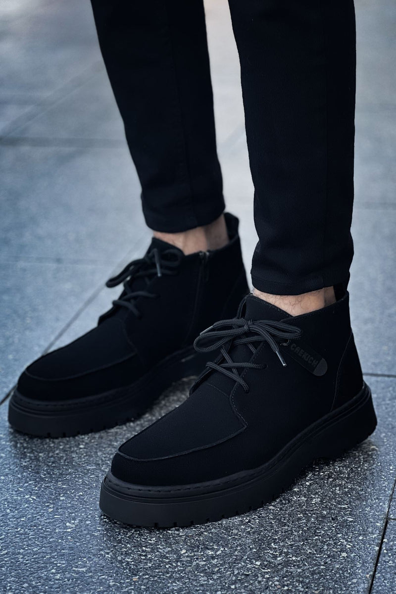 CH 213 Men's Boots BLACK Suede - STREETMODE ™