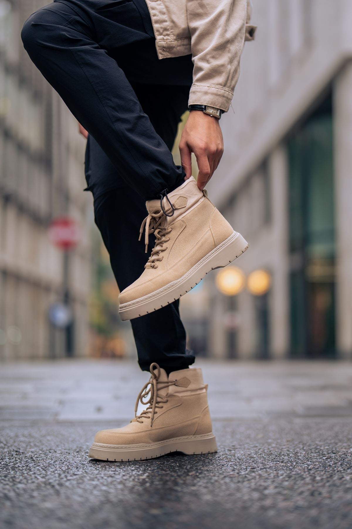 CH 225 SRT Men's Boots SAND Suede - STREETMODE ™