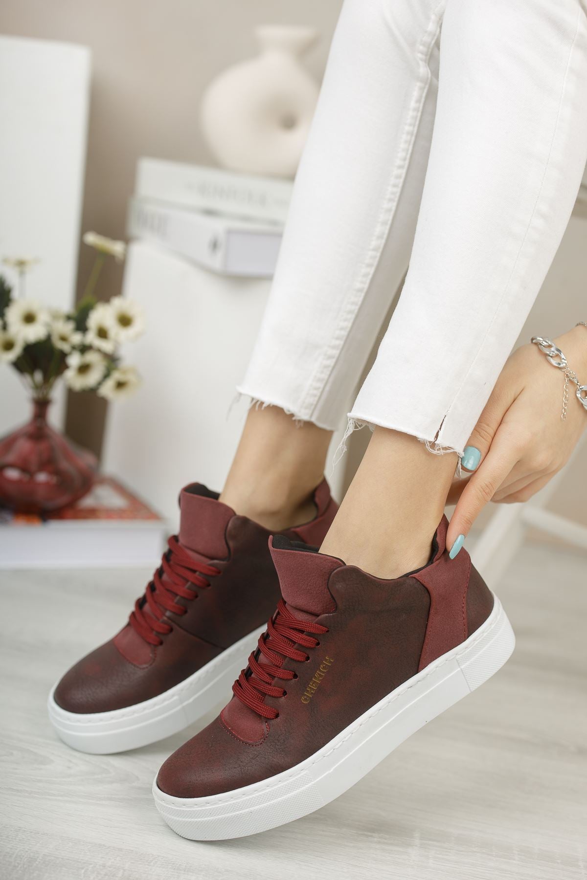 CH004 BT Women's Shoes MAROON - STREETMODE ™