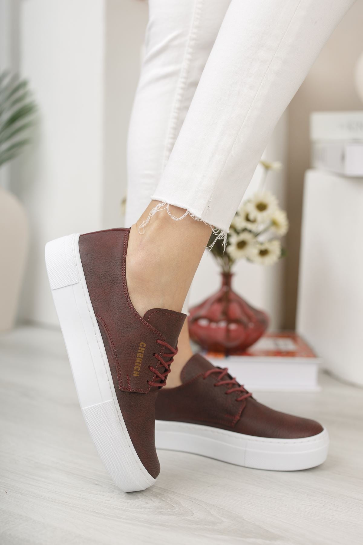 CH005 BT Women's Shoes MAROON - STREETMODE ™
