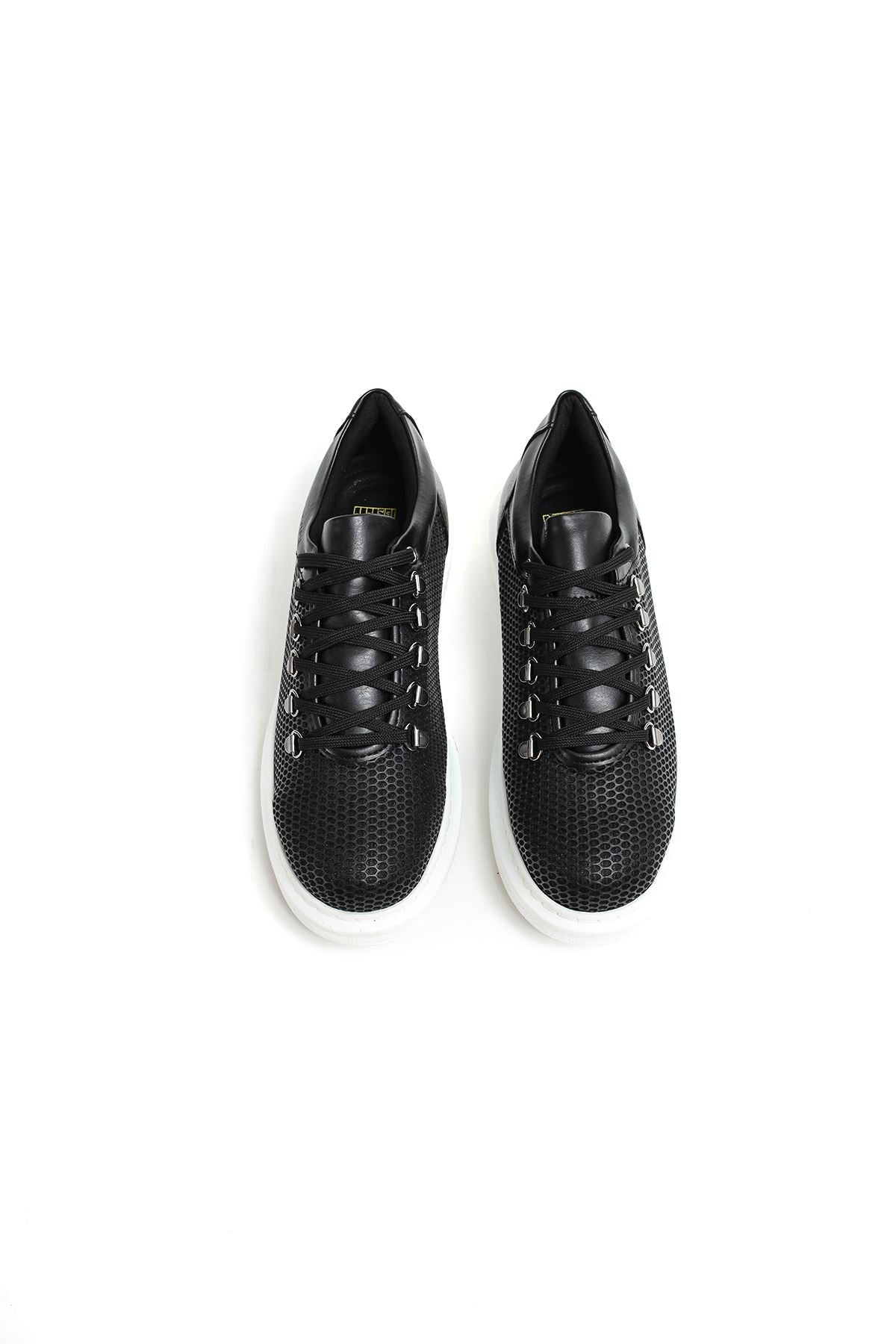 CH021 Men's Unisex Black-White Sole Honeycomb Processing Casual Sneaker Sports Shoes - STREETMODE ™