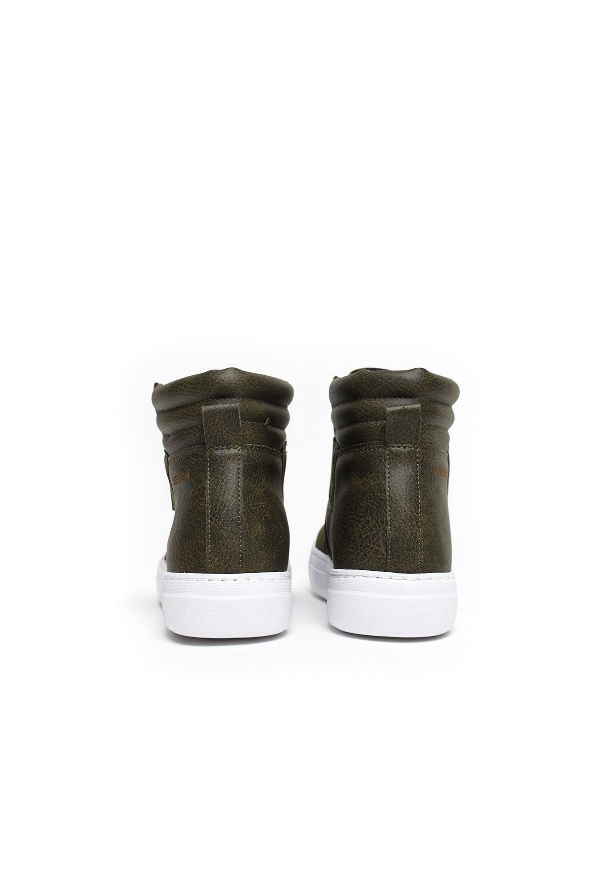 CH023 Men's Banded Khaki-White Sole Casual Sneaker Boots - STREETMODE ™