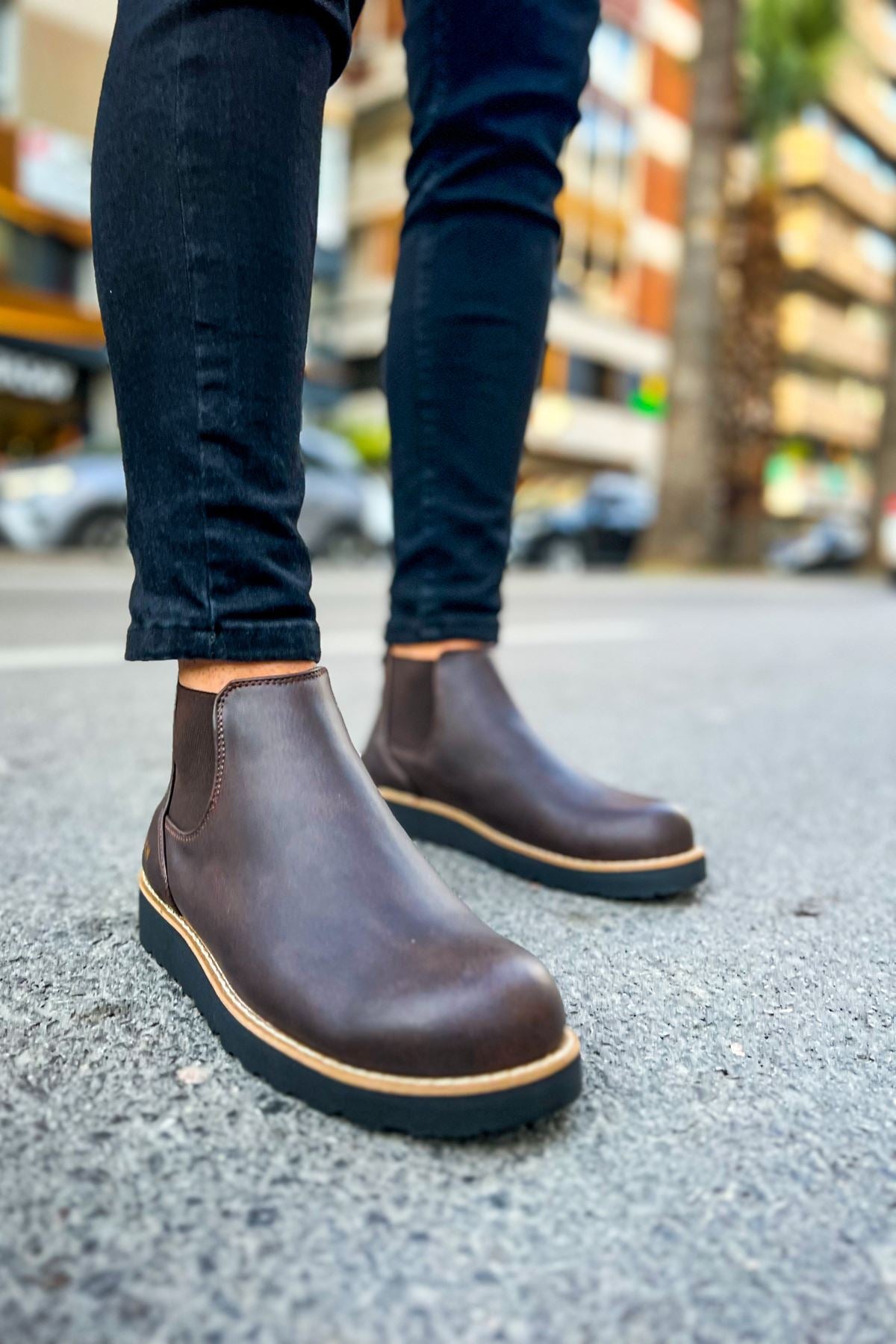 CH045 ST Chelsea Men's Boots BROWN