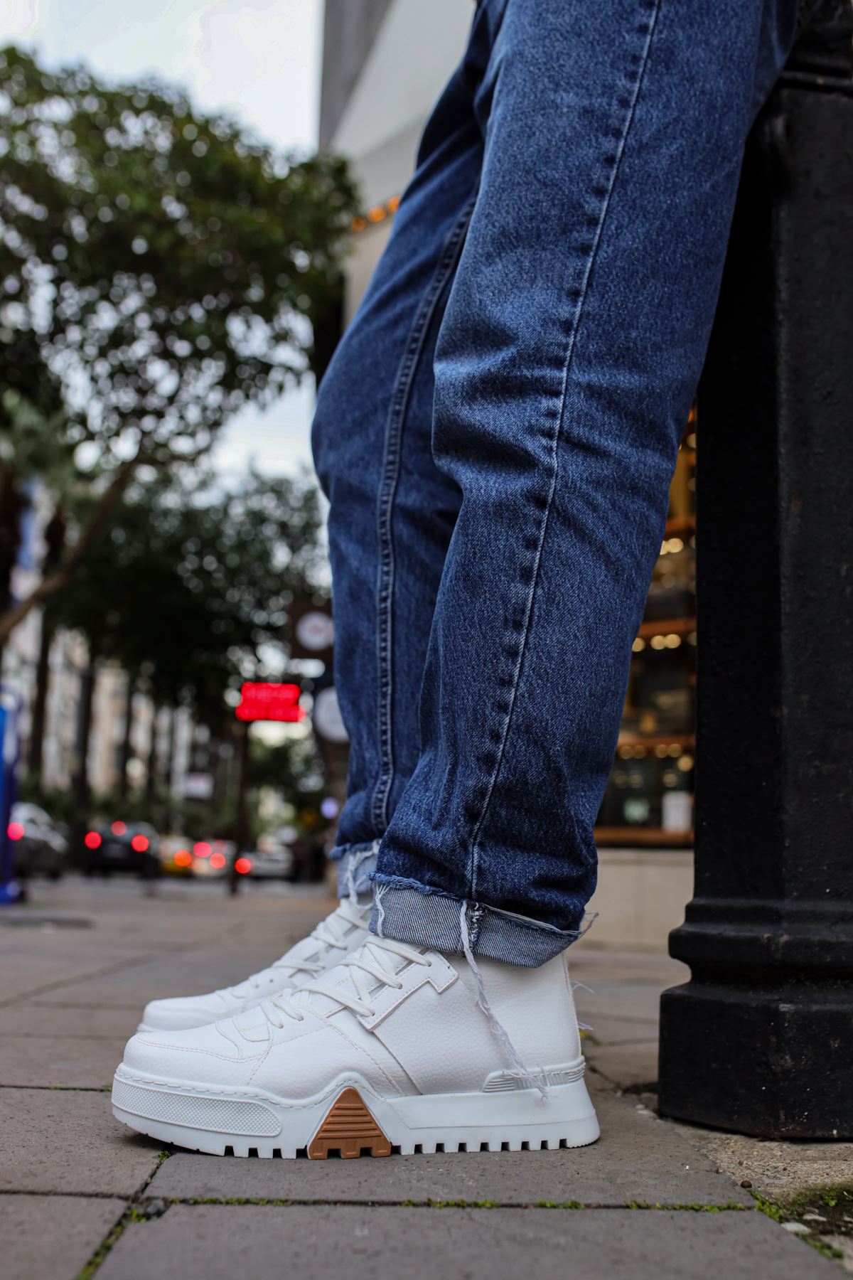 CH057 WS Men's Sneaker Boots WHITE - STREETMODE ™