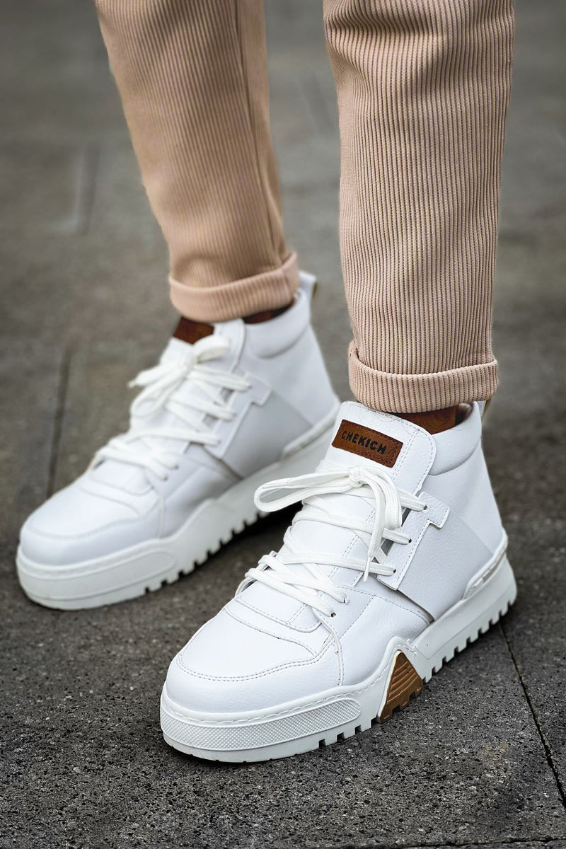 CH057 WS Men's Sneaker Boots WHITE - STREETMODE ™