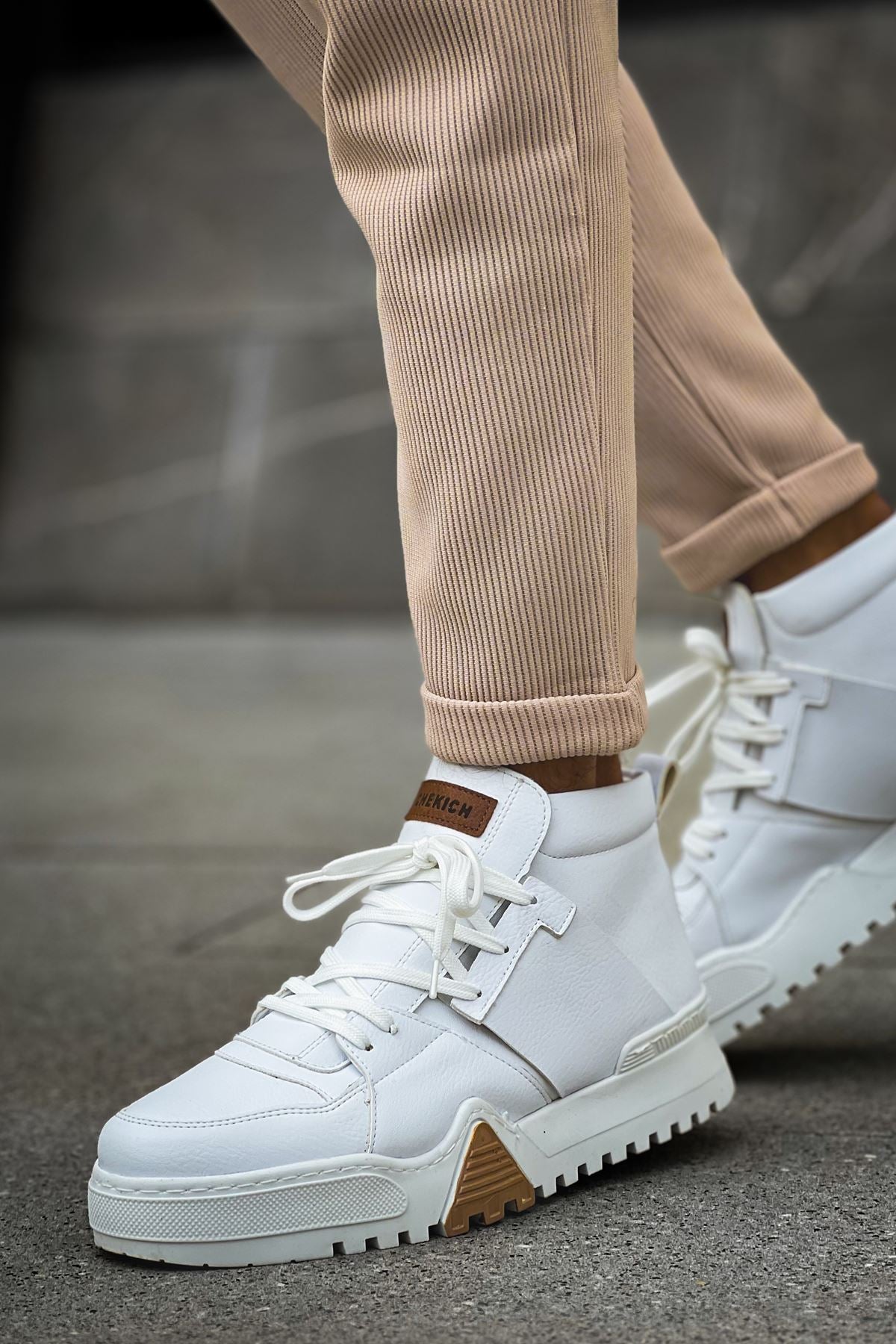 CH057 WS Men's Sneaker Boots WHITE - STREETMODE ™