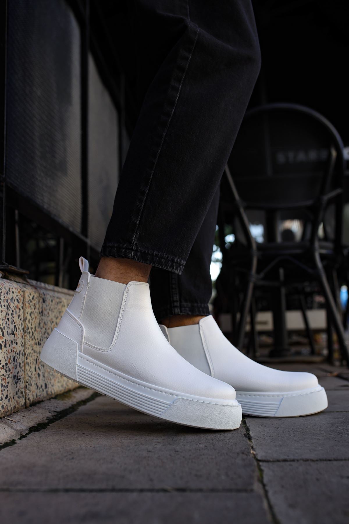 CH069 Men's Boots WHITE - STREETMODE ™
