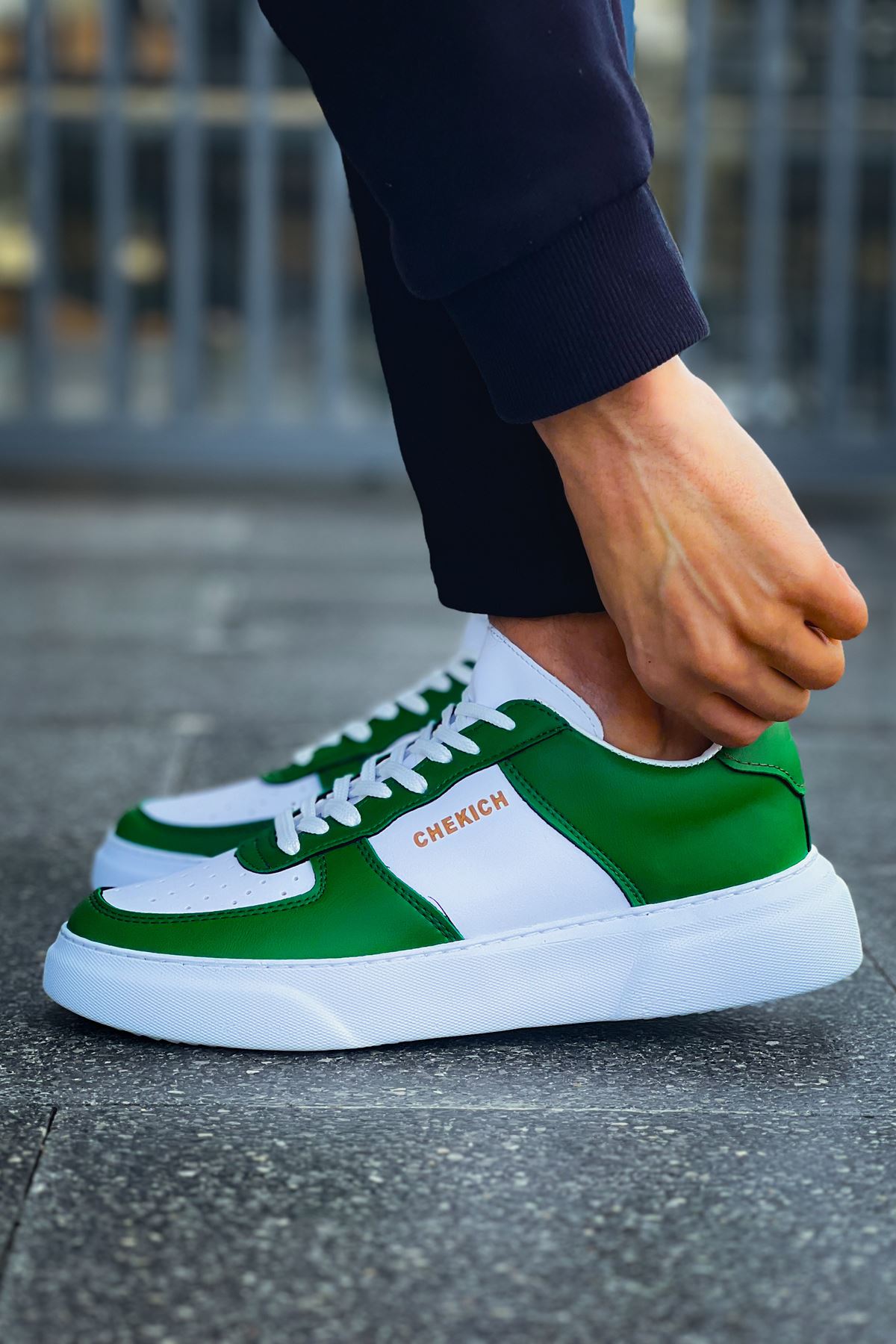 CH087 FBT Kenton Men's Shoes WHITE/GREEN - STREETMODE ™