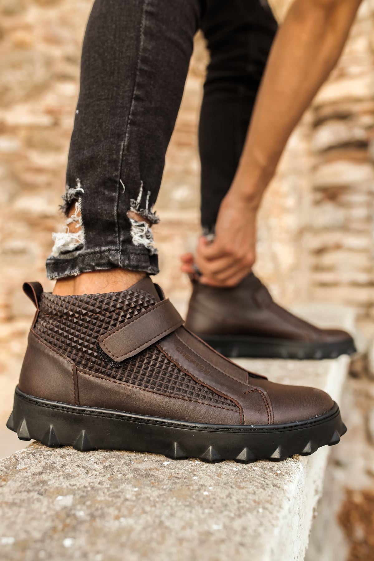 CH103 ST Men's Sneaker Boots BROWN - STREETMODE ™