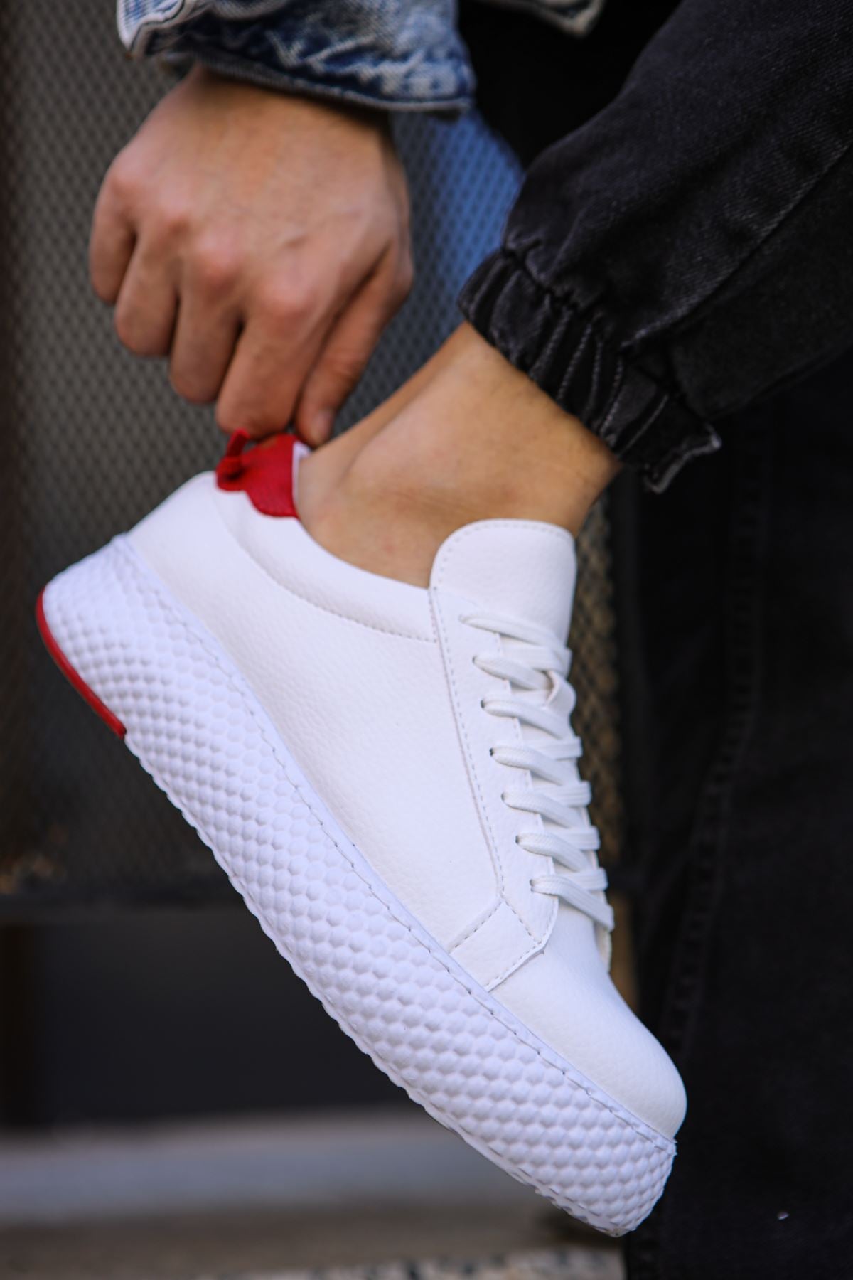 CH107 CBT Felibord Men's Shoes WHITE/RED - STREETMODE ™