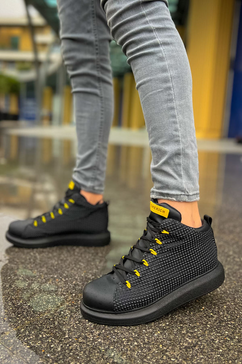 CH111 Garni ST BLACK - YELLOW men's sneakers shoes - STREETMODE ™