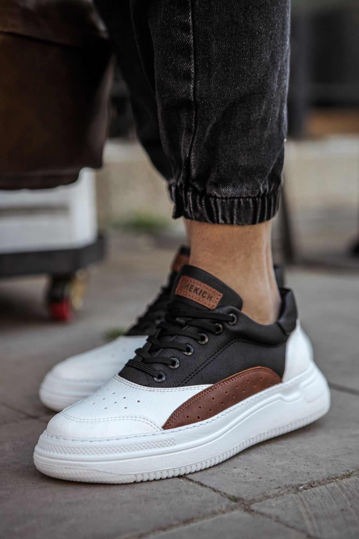 CH115 WS Men's Shoes WHITE / TAN / BLACK - STREETMODE ™