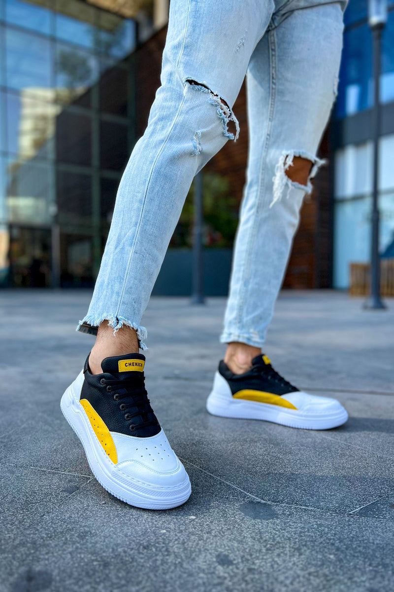 CH115 WS Men's Shoes WHITE / YELLOW / BLACK - STREETMODE ™