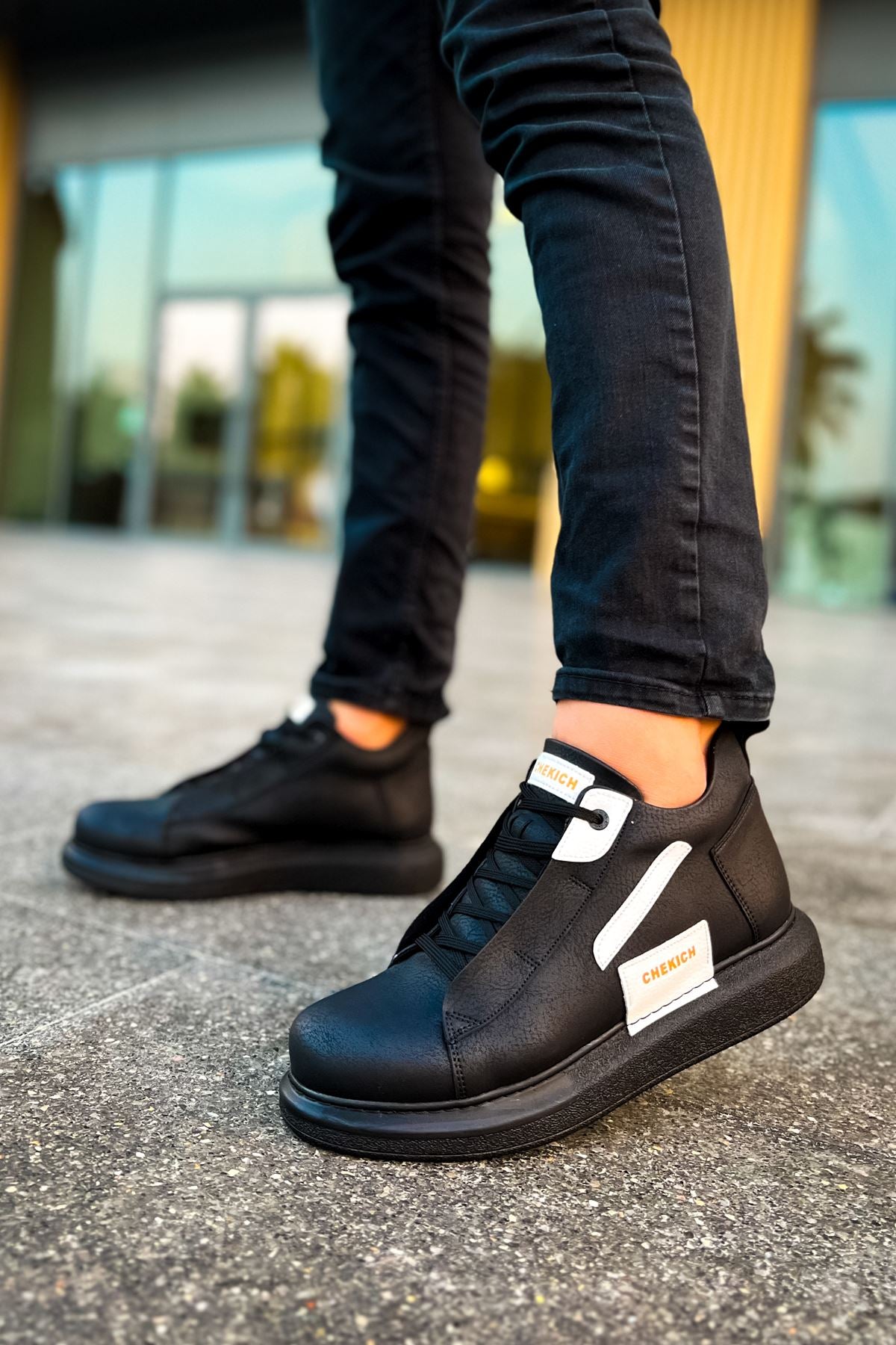 CH131 men's shoes sneakers Garni ST BLACK/WHITE - STREETMODE ™