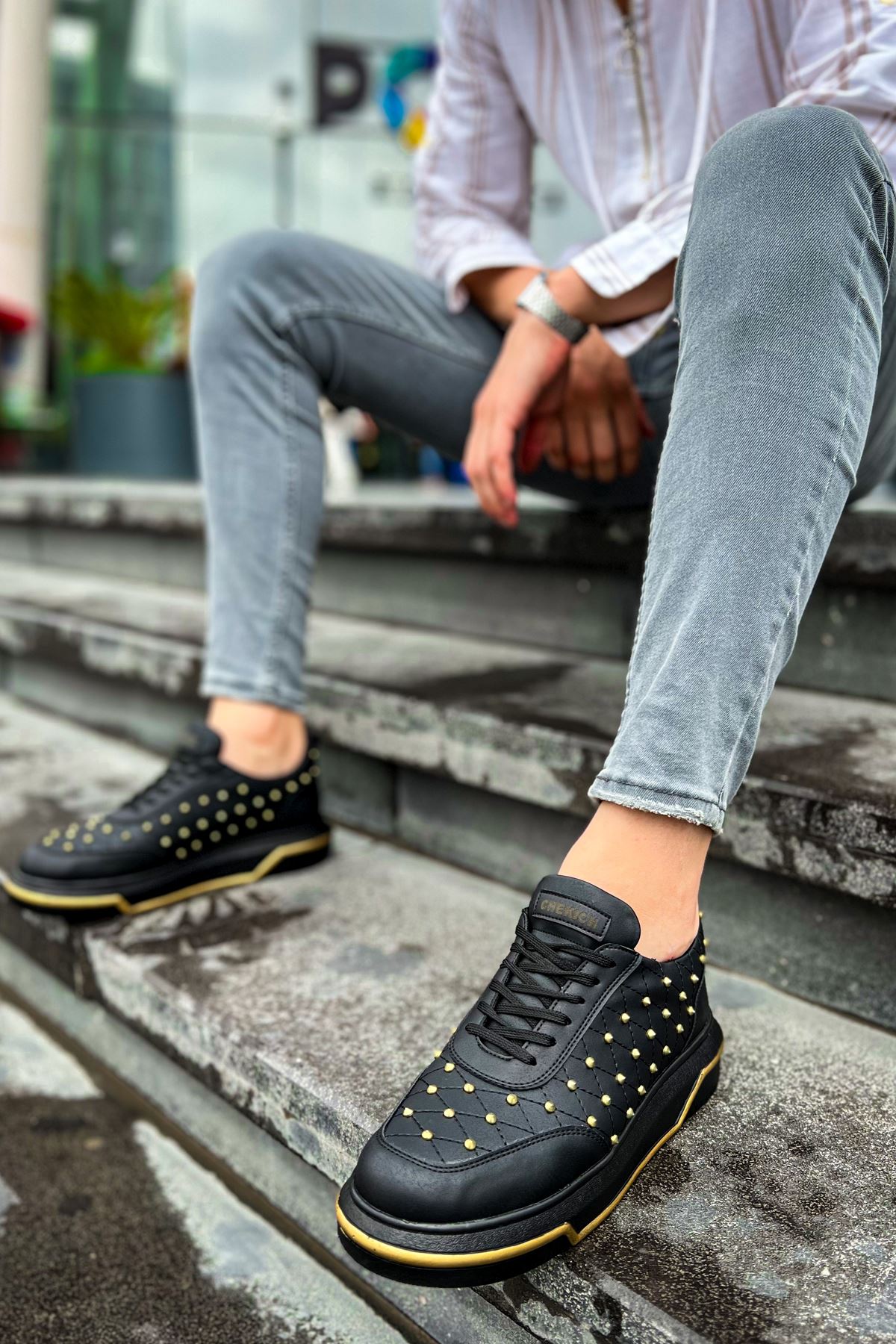 CH139 ST Men's Shoes BLACK/GOLD - STREETMODE ™