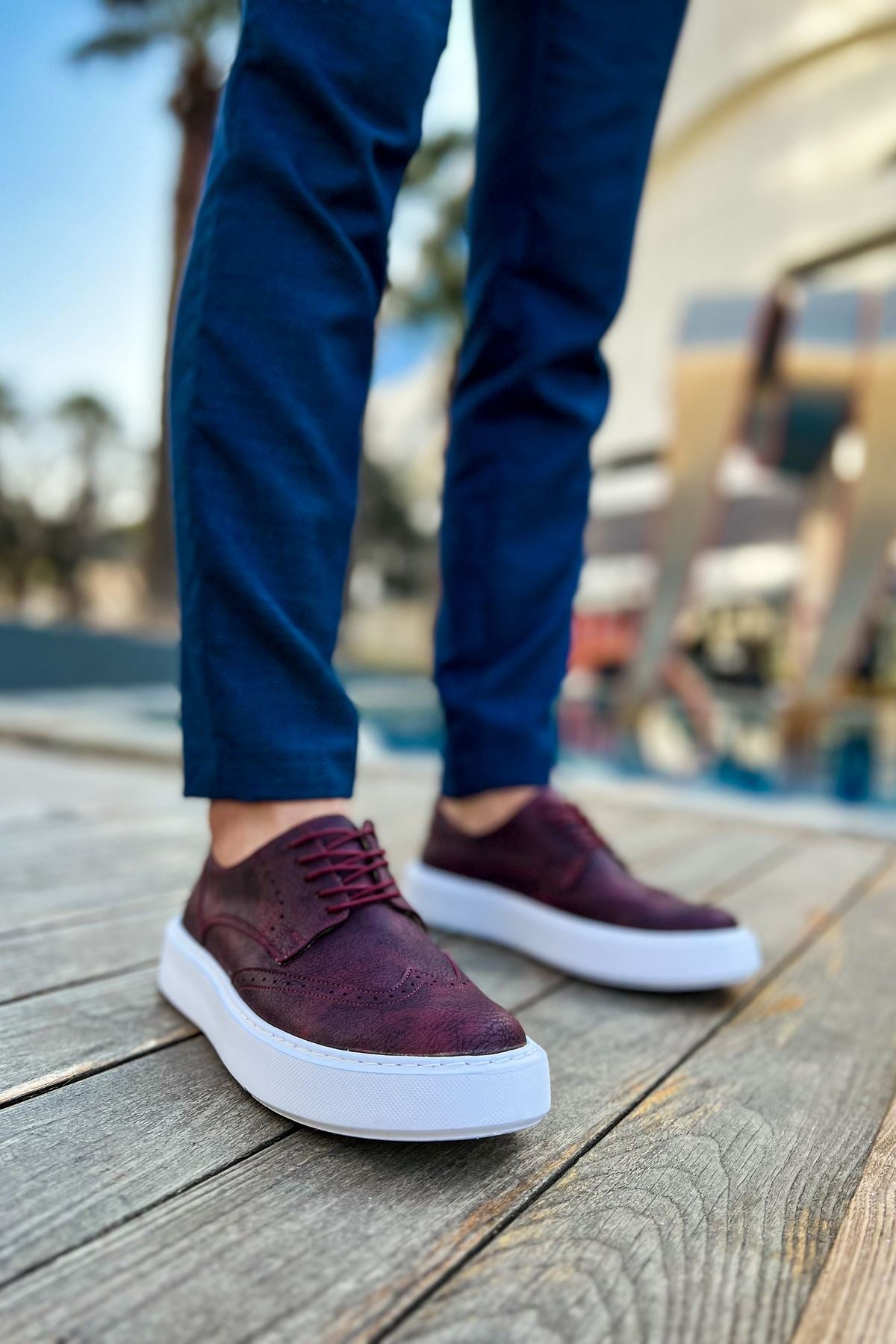 CH149 CBT Changer Over Men's Sneakers Shoes MAROON - STREETMODE ™