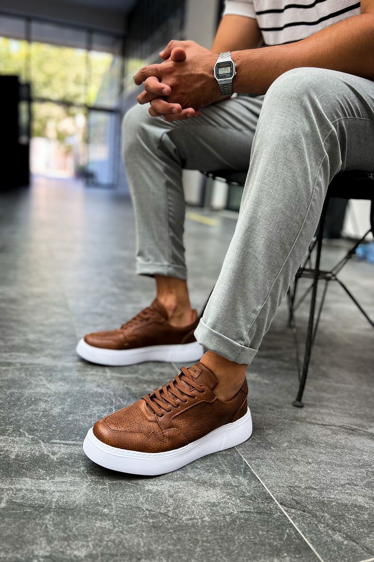 CH151 men's shoes sneakers Brown - STREETMODE ™