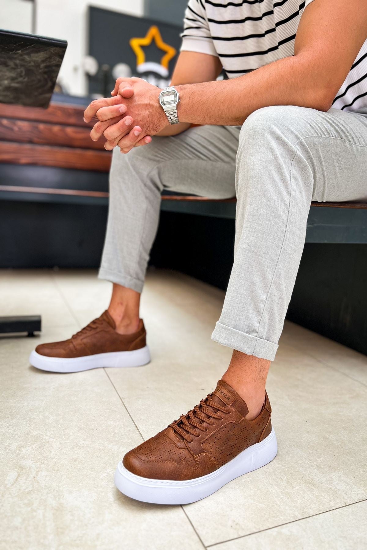 CH151 men's shoes sneakers Brown - STREETMODE ™