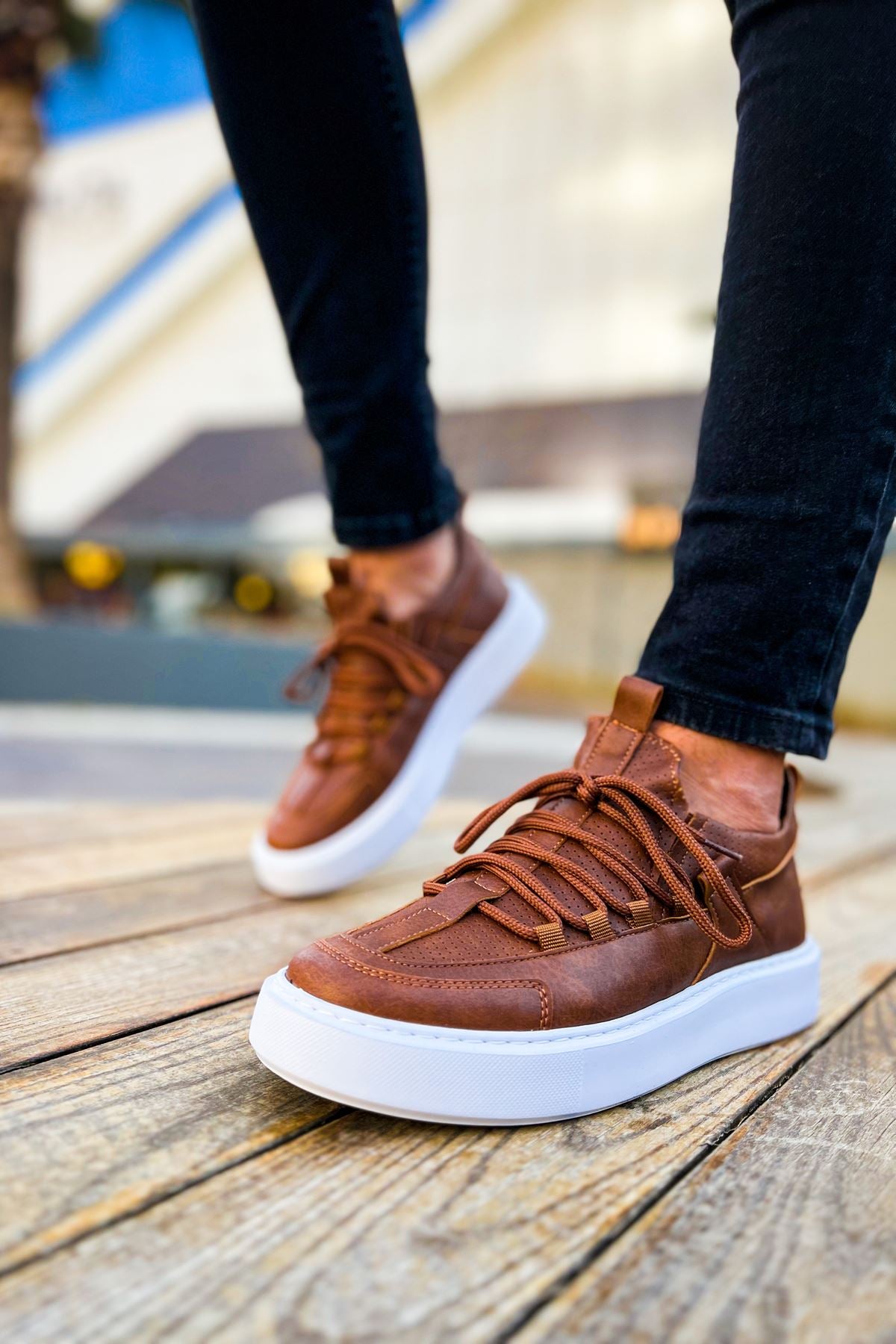 CH159 CBT Saturn Men's sneakers Brown - STREETMODE ™