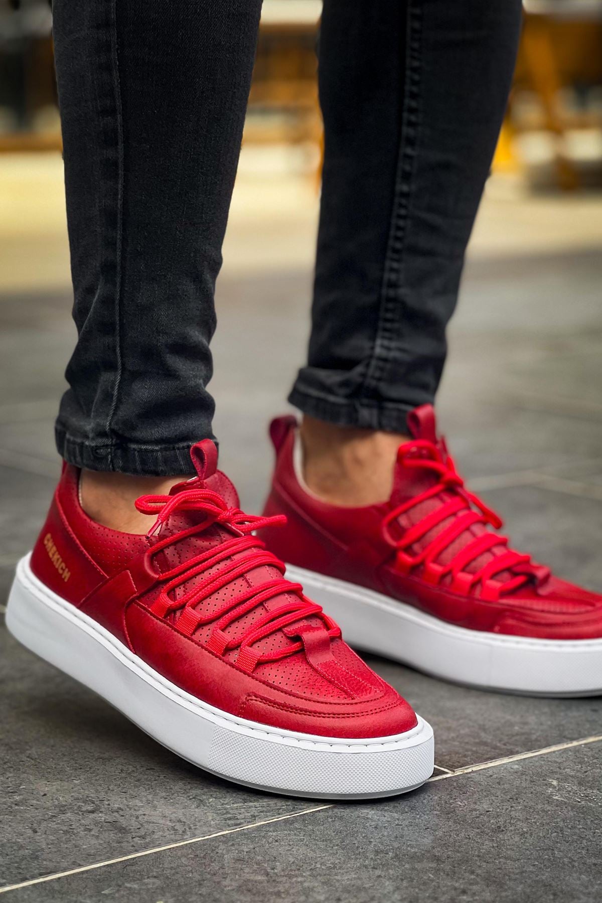 CH159 CBT Saturn Men's Sneaker Shoes RED - STREETMODE ™