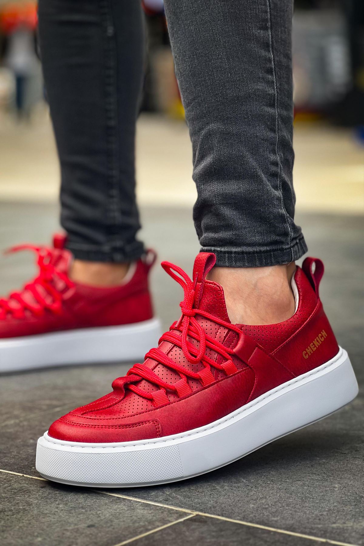 CH159 CBT Saturn Men's Sneaker Shoes RED - STREETMODE ™