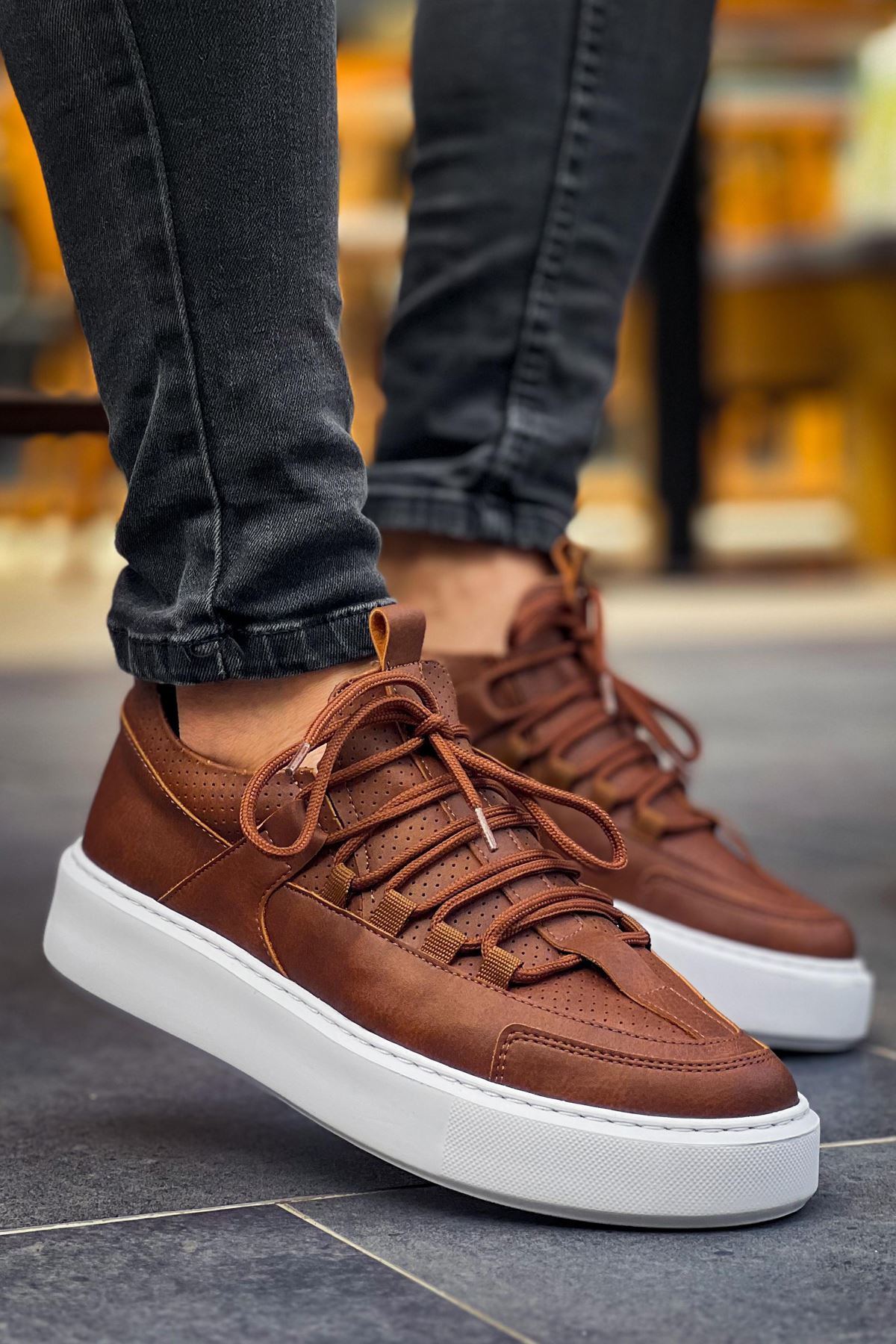 CH159 CBT Saturn Men's sneakers Brown - STREETMODE ™