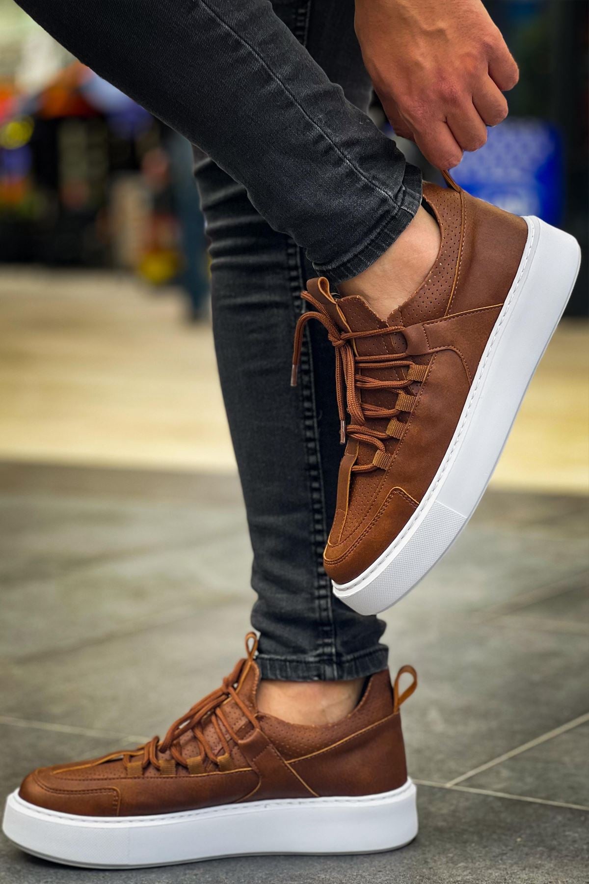 CH159 CBT Saturn Men's sneakers Brown - STREETMODE ™