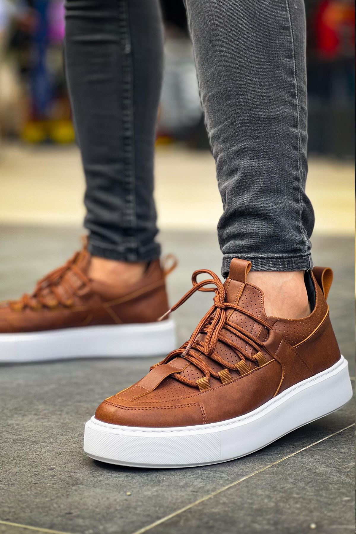 CH159 CBT Saturn Men's sneakers Brown - STREETMODE ™