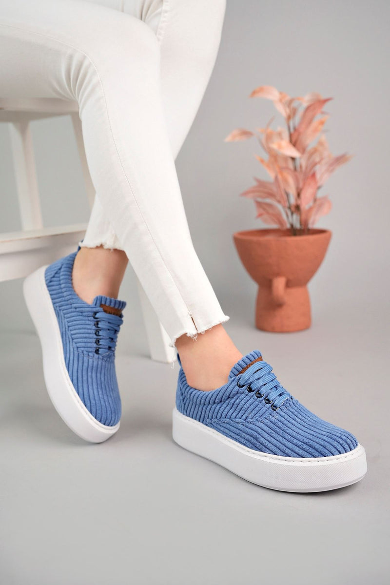 CH173 CBT Velluto Women's Shoes BLUE - STREETMODE ™