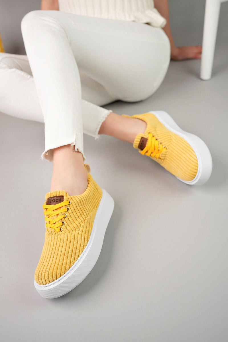 CH173 CBT Velluto Women's Shoes YELLOW - STREETMODE ™