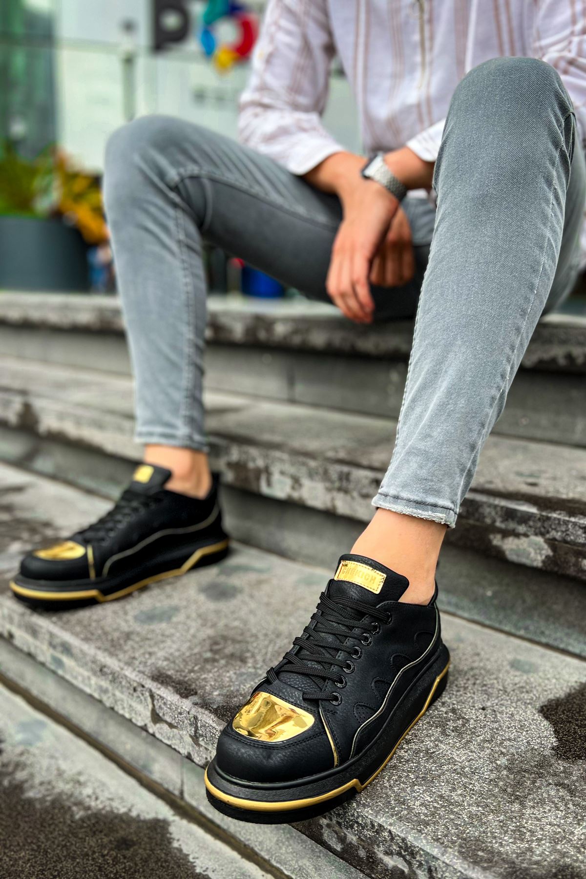 CH183 ST Men's Shoes BLACK/GOLD - STREETMODE ™