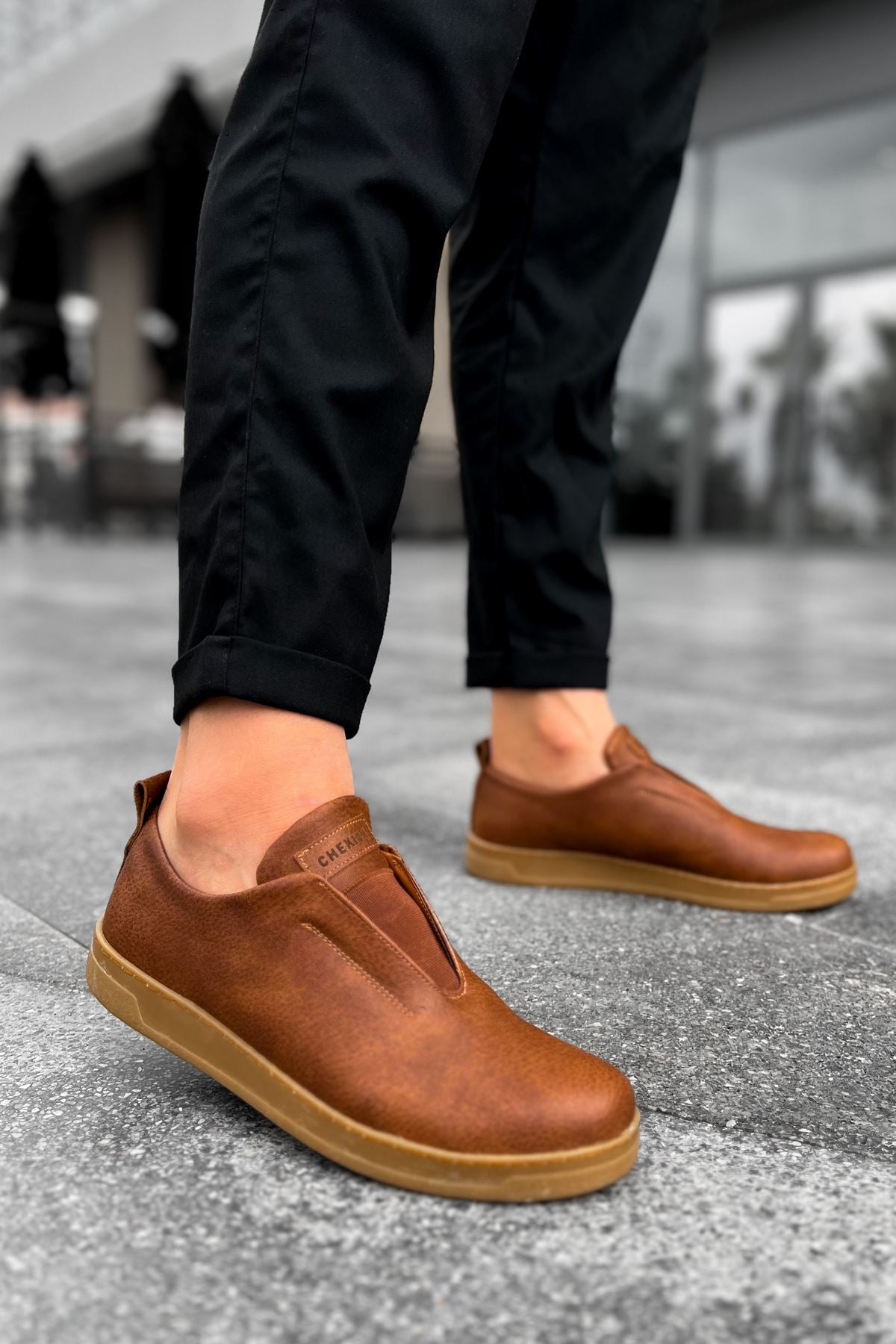 CH195 İpekyol KT Men's Shoes Sneakers Brown - STREETMODE ™