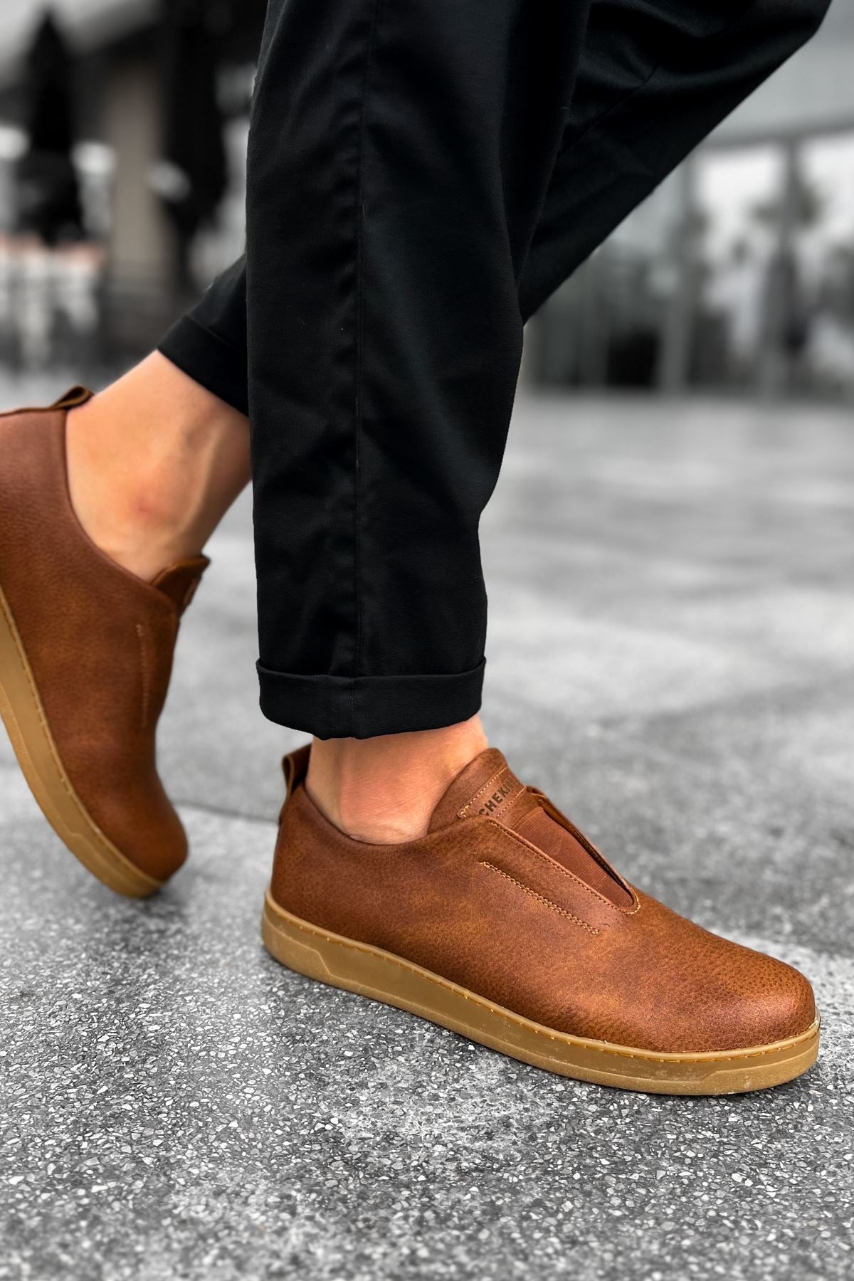 CH195 İpekyol KT Men's Shoes Sneakers Brown - STREETMODE ™