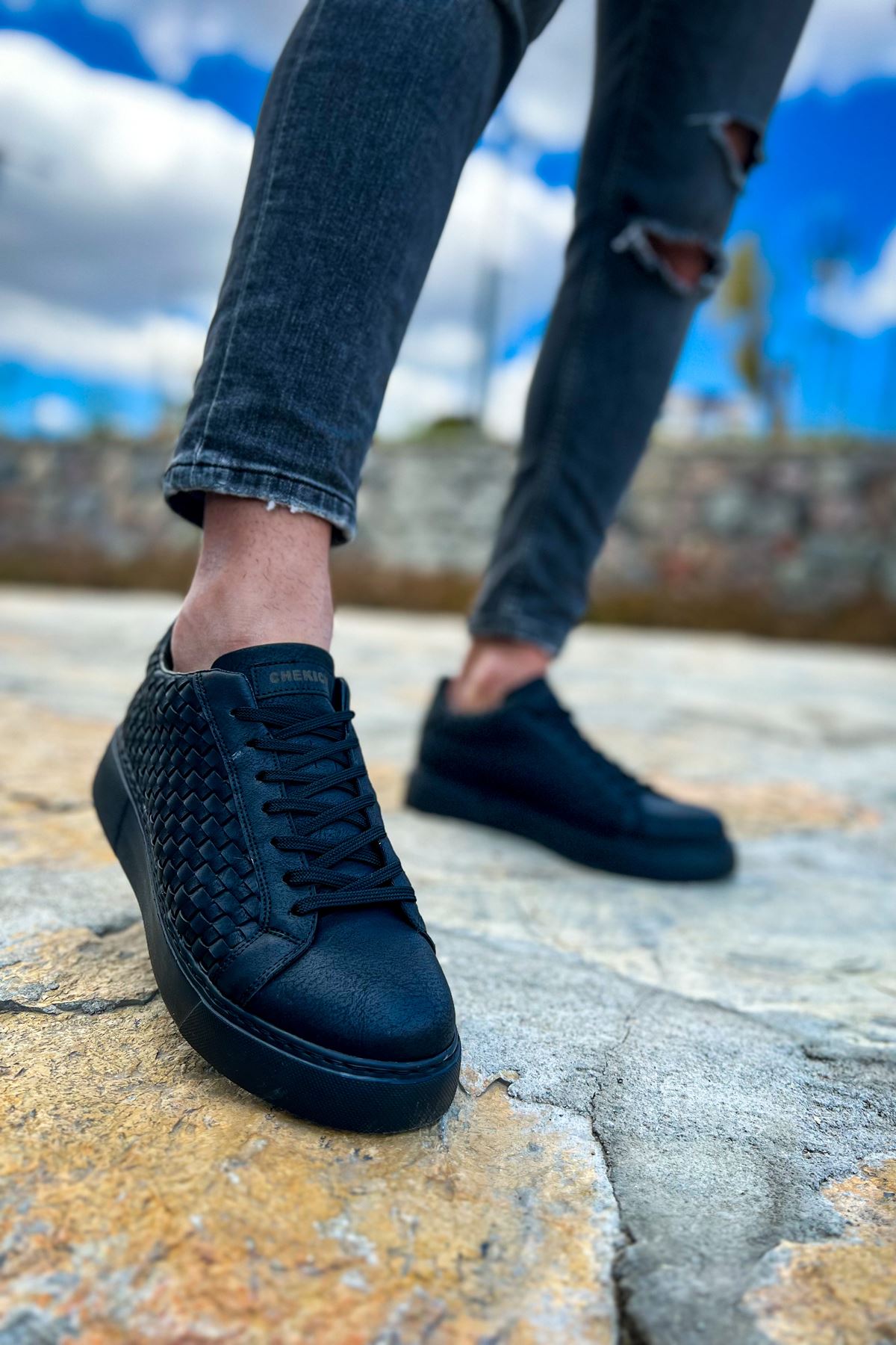 CH203 OST Maglieria Men's Sneakers Shoes BLACK - STREETMODE ™