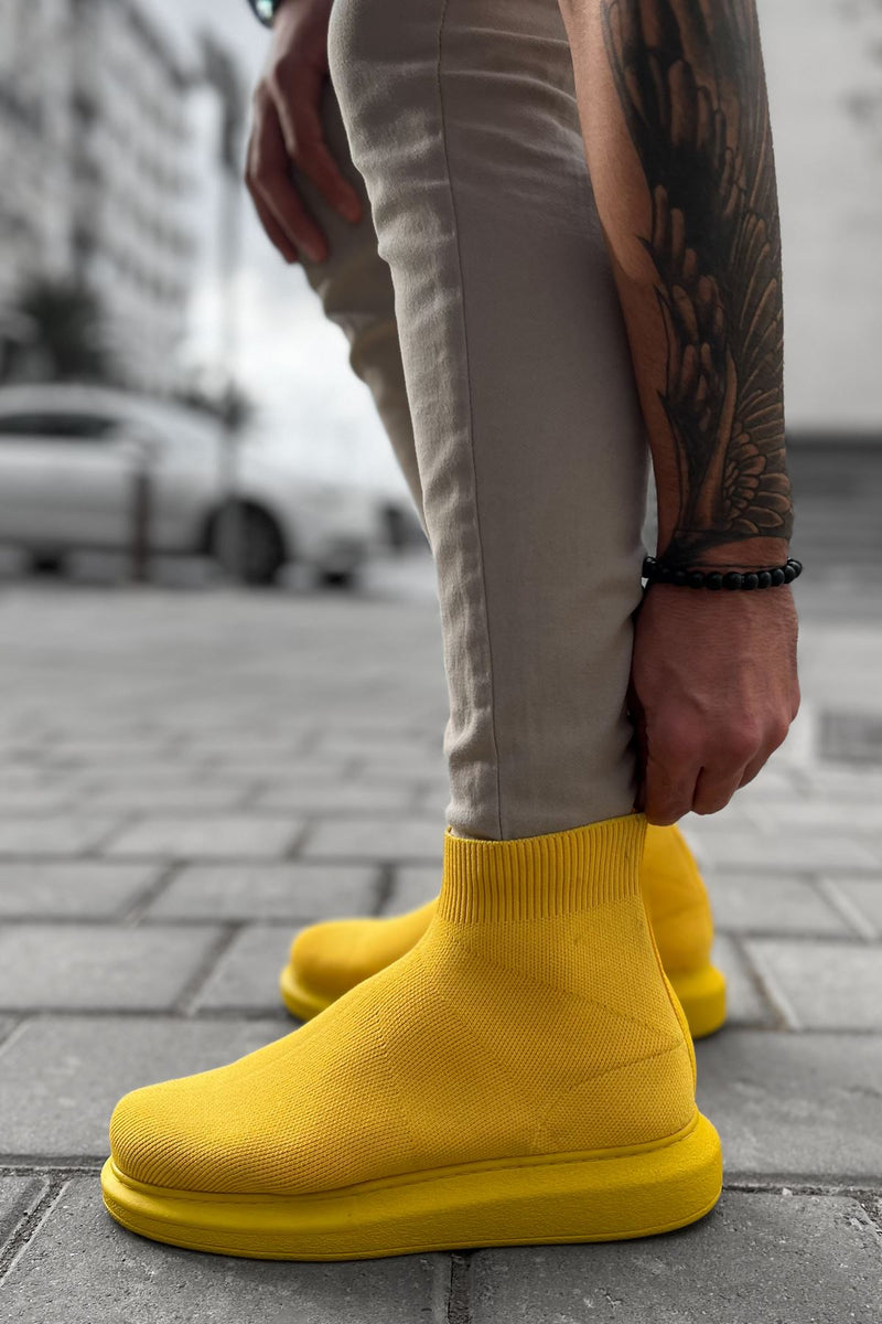 CH207 TRT Maglieria-T Men's Shoes YELLOW Boots - STREETMODE ™
