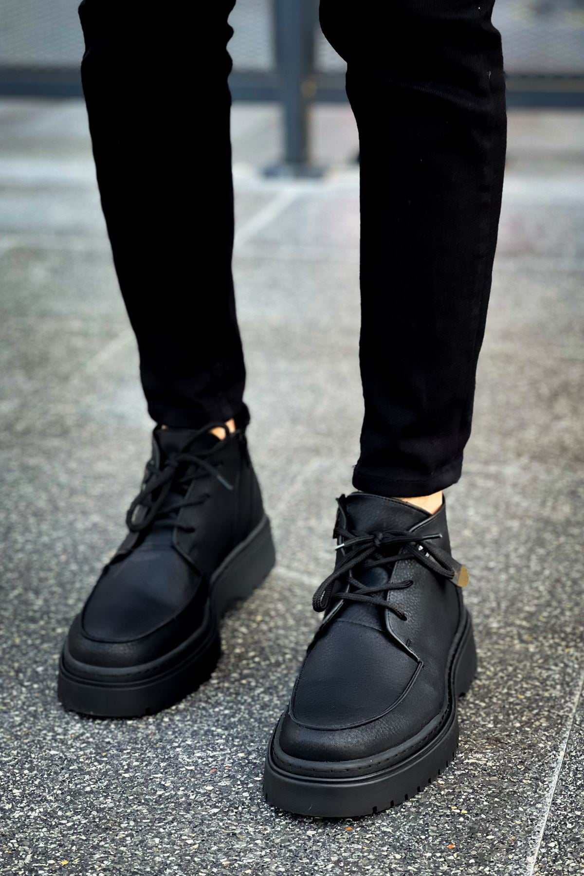 CH213 Men's Boots BLACK - STREETMODE ™
