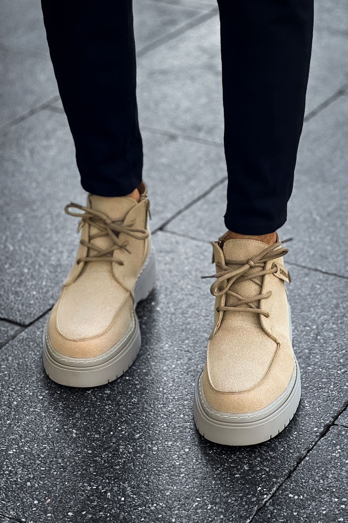 CH213 Men's Boots SAND Suede - STREETMODE ™
