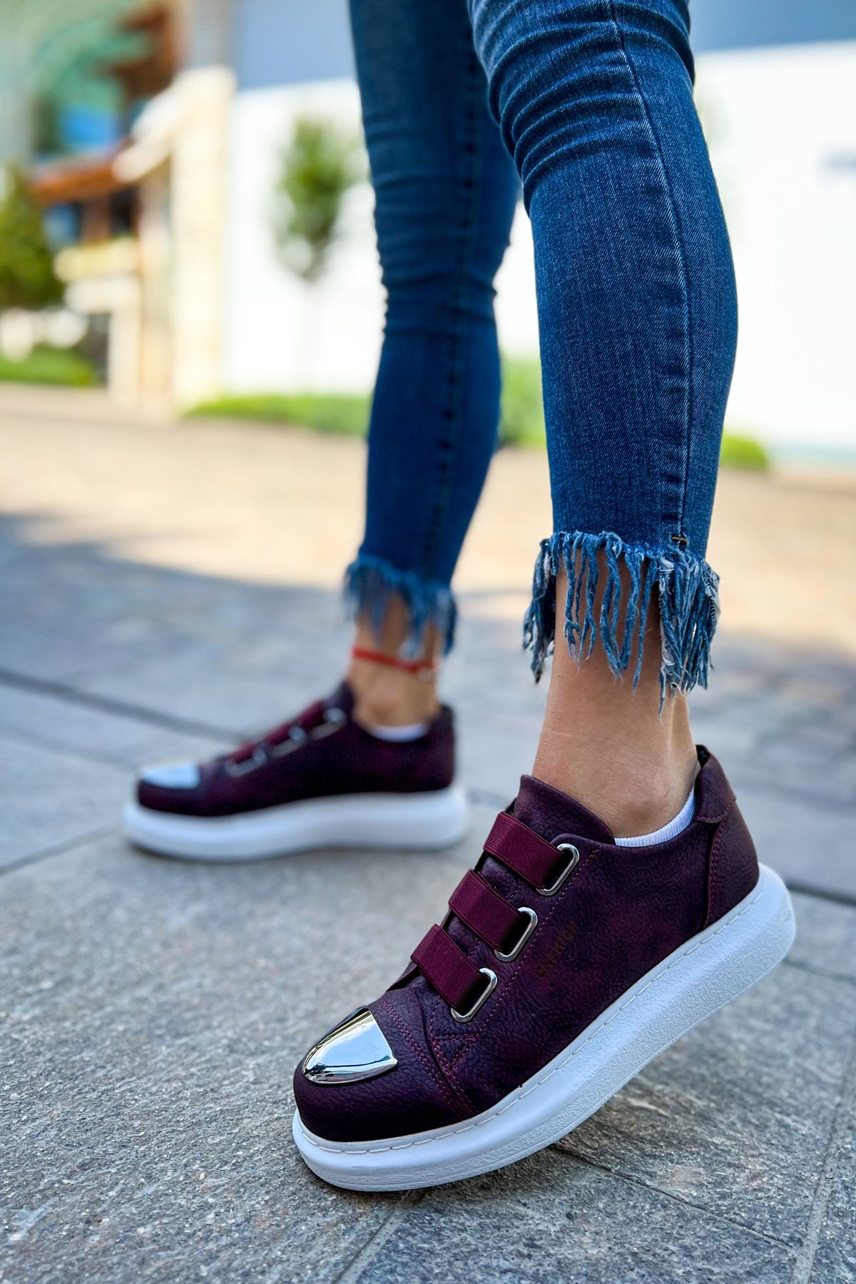 CH251 CBT Mirror Women's Shoes MAROON - STREETMODE ™
