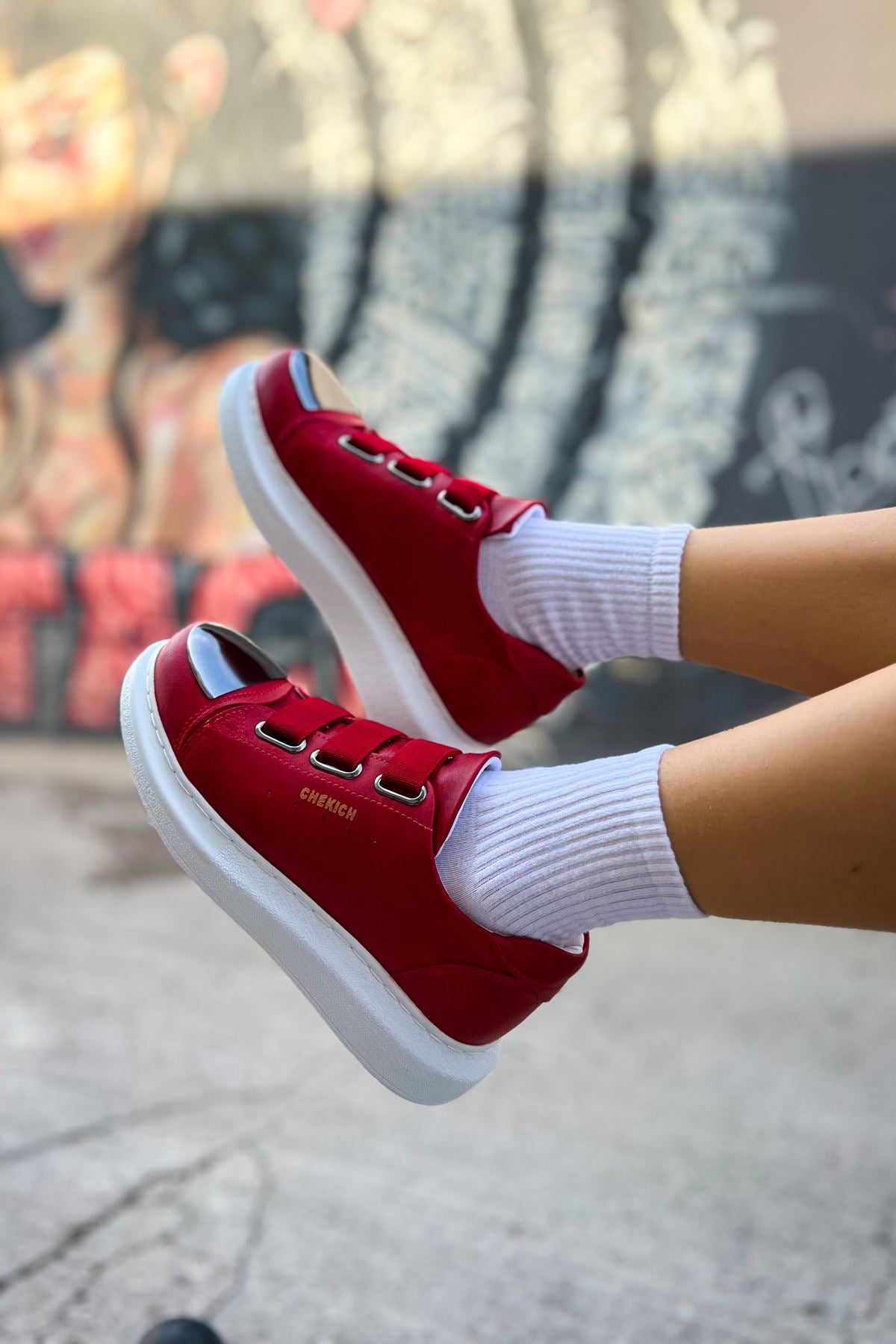 CH251 CBT Mirror Women's Shoes Sneakers RED - STREETMODE ™