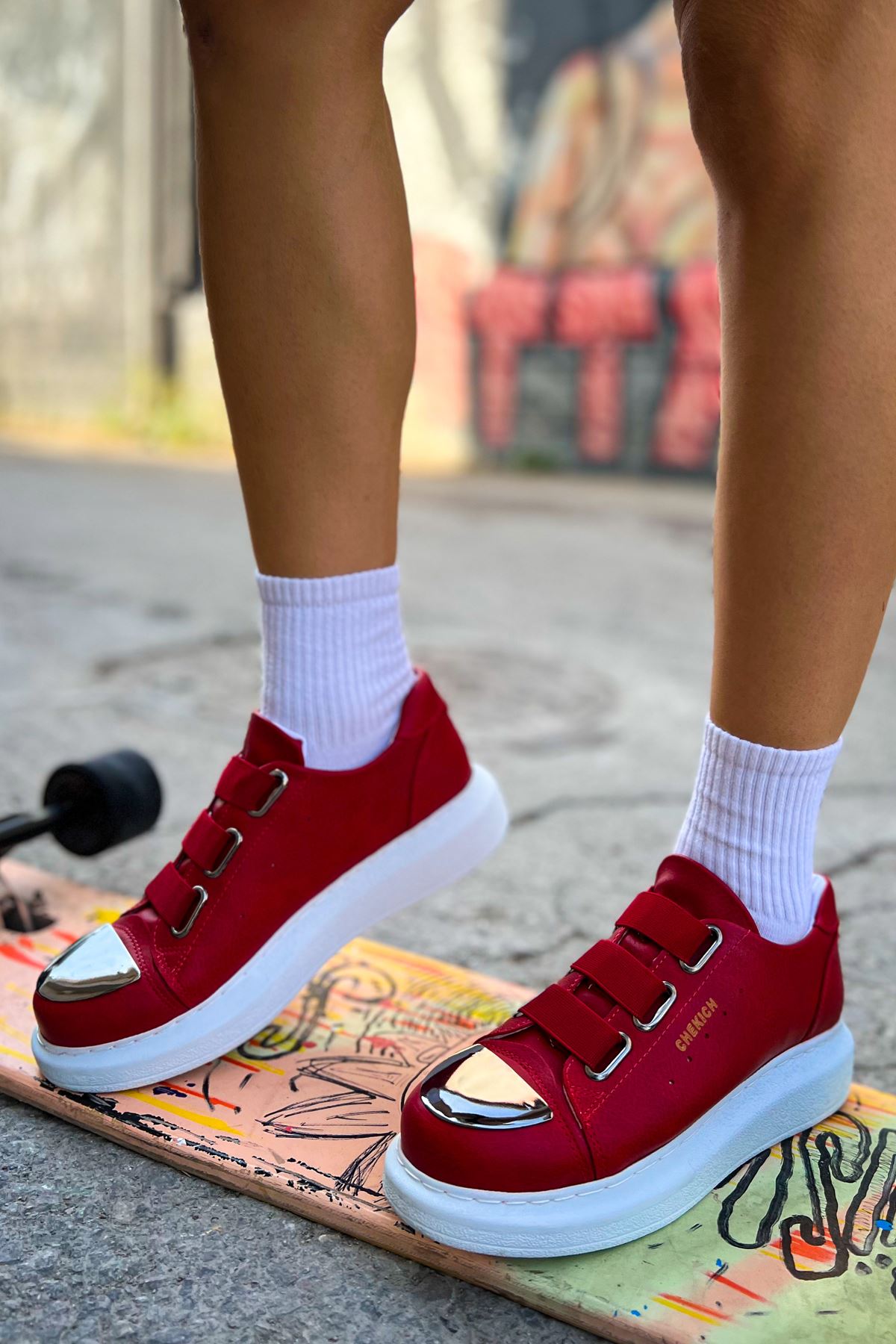 CH251 CBT Mirror Women's Shoes Sneakers RED - STREETMODE ™