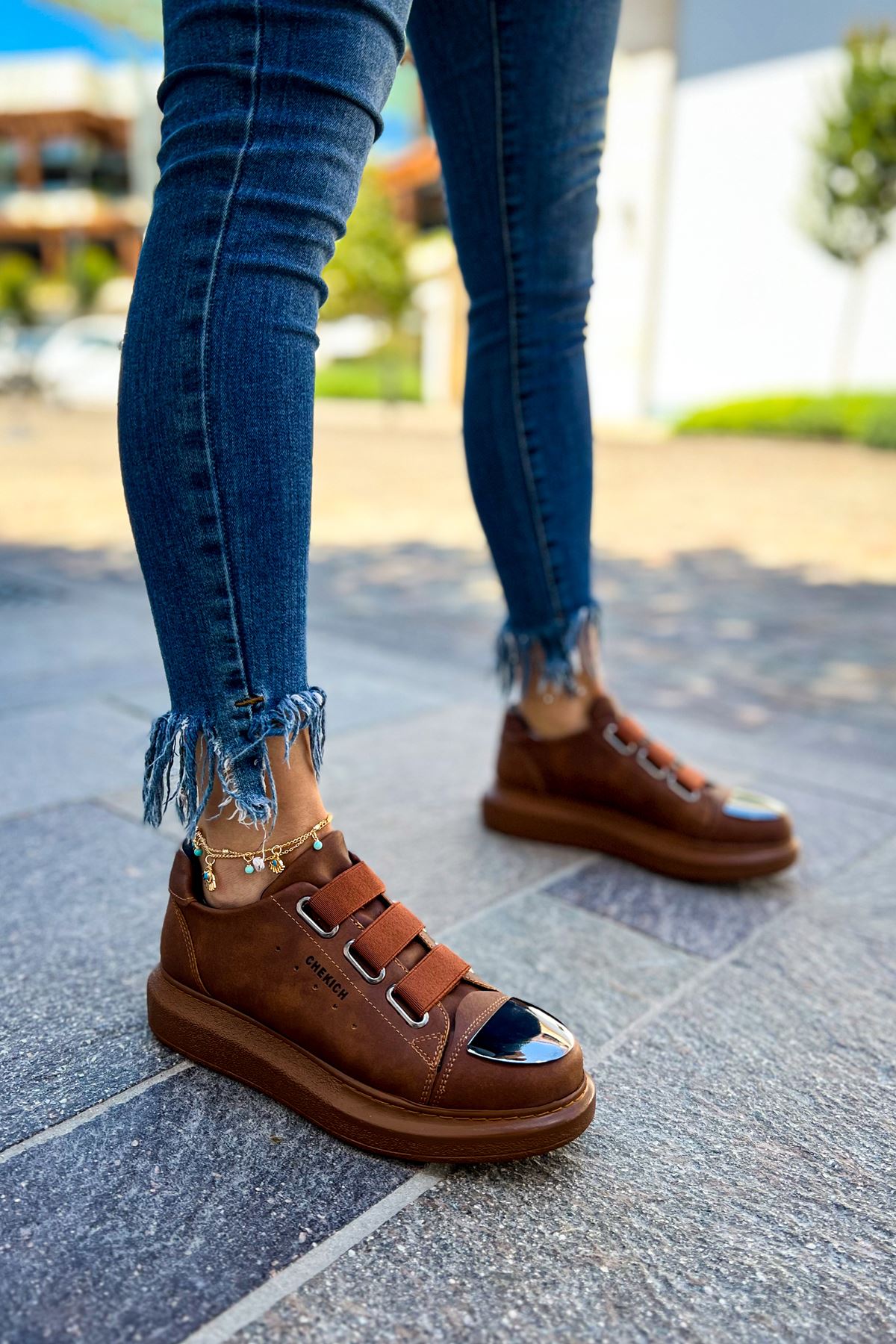 CH251 CRT Mirror Women's Shoes Brown - STREET MODE ™