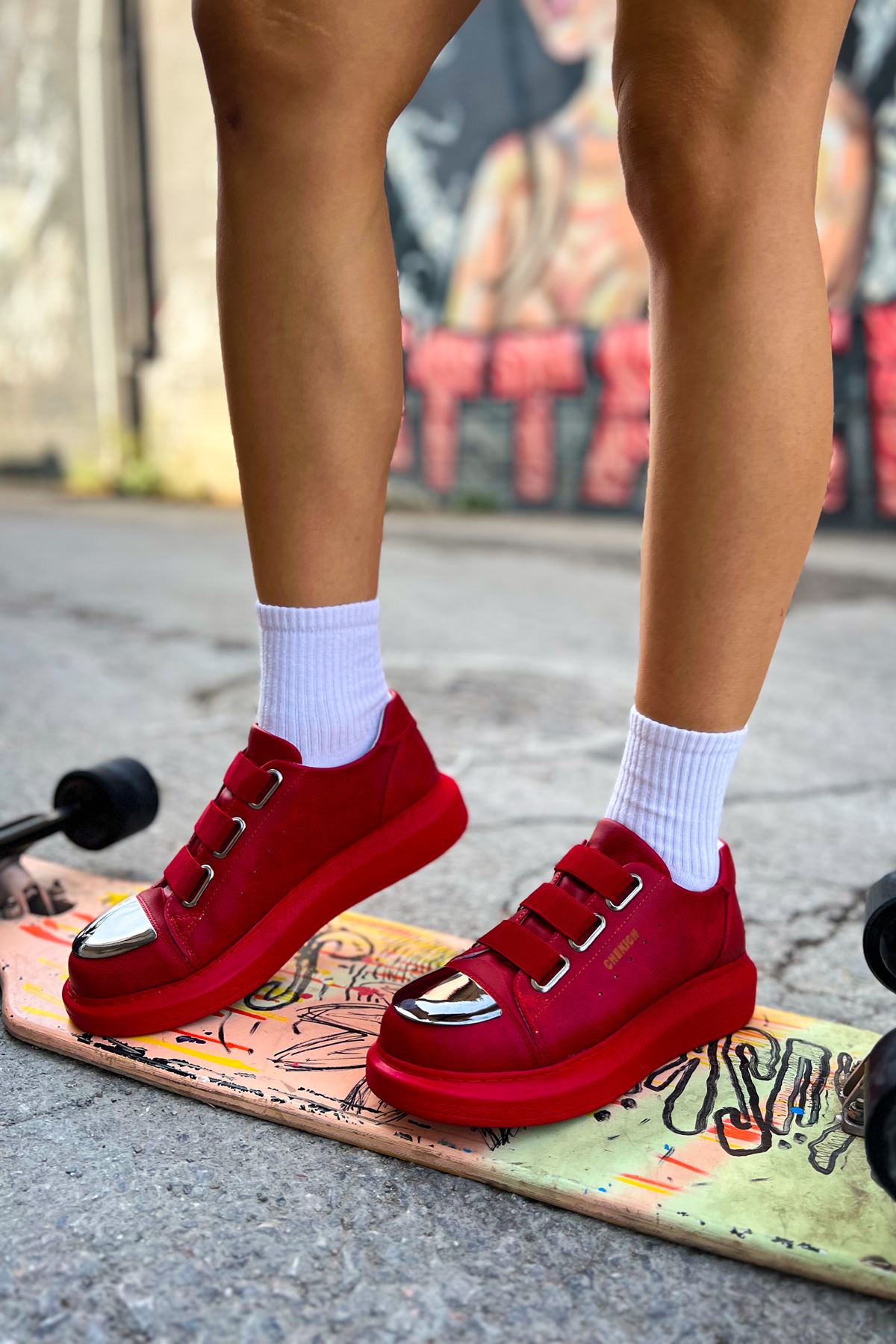 CH251 CRT Mirror Women's Shoes RED - STREETMODE ™