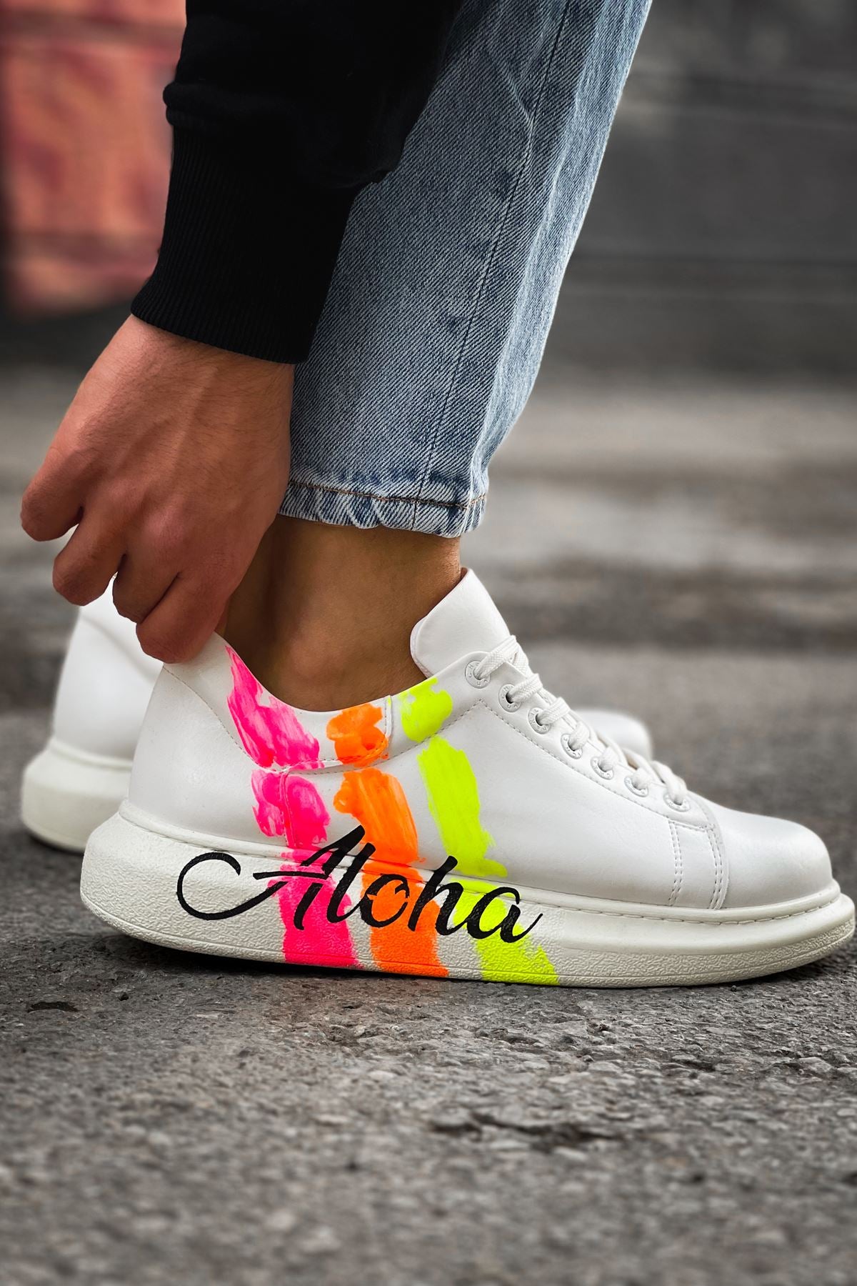 CH254 CBT Pittura Men's Shoes 501 ALOHA YELLOW PINK WHITE - STREETMODE ™